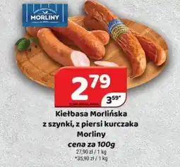 Delfin Kiełbasa Morlińska z szynki, z piersi kurczaka oferta