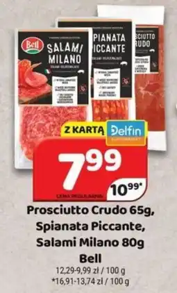 Delfin Prosciutto Crudo, Spianata Piccante, Salami Milano oferta