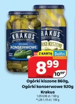 Delfin Ogórki kiszone oferta