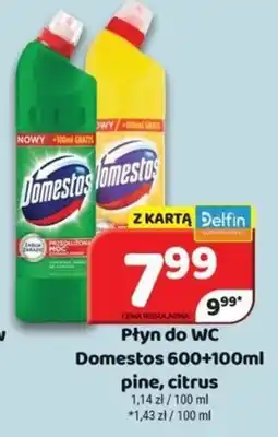Delfin Płyn do WC Domestos pine, citrus oferta
