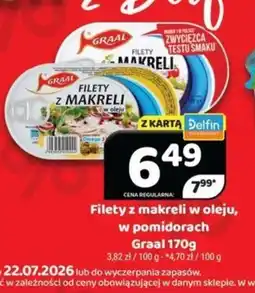 Delfin Filety z makreli w oleju oferta