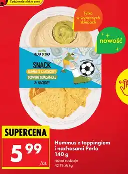 Biedronka Hummus z toppingiem i nachosami Perla oferta