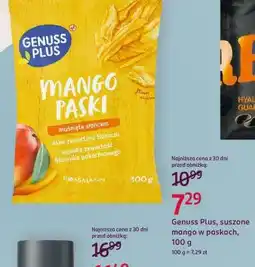 Rossmann GENUSS PLUS Suszone mango, w paskach oferta