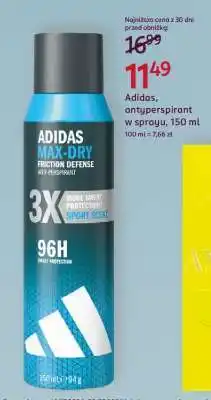 Rossmann Adidas, antyperspirant w sprayu, 150 ml oferta