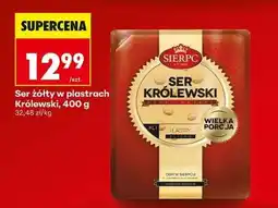 Biedronka Ser żółty w plastrach Królewski, 400 g oferta