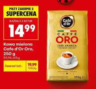 Biedronka Kawa mielona Cafe d’Or Oro, 250 g oferta