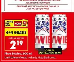 Biedronka piwo Żywiec 500 ml oferta