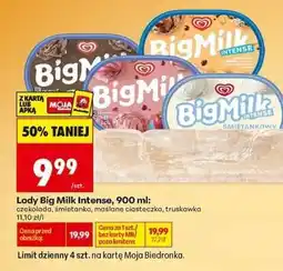 Biedronka Lody Big Milk Intense, 900 ml oferta