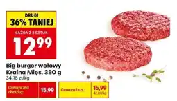 Biedronka Big burger wołowy Kraina Mięs, 380 g oferta