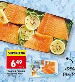 Biedronka Fileciki z łososia Marinero Kids oferta