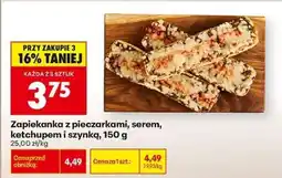 Biedronka Zapiekanka z pieczarkami , serem ketchupem i szynką , 150 g oferta