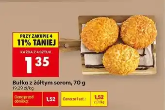 Biedronka bułka z żółtym serem , 70 g oferta