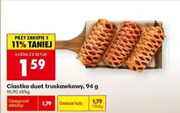 Biedronka Ciastko duet truskawkowy 94 g oferta