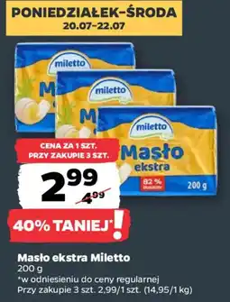 Netto Masło ekstra Miletto oferta