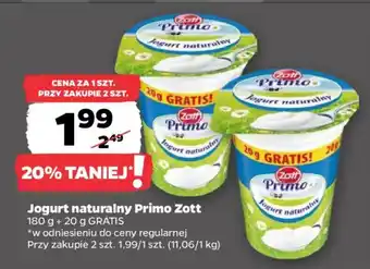 Netto Jogurt naturalny Primo Zott oferta