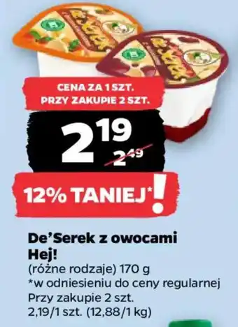 Netto De'Serek z owocami Hej! oferta
