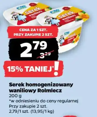 Netto Serek homogenizowany waniliowy Rolmlecz oferta