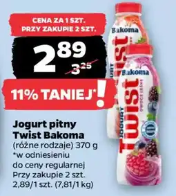 Netto Jogurt pitny Twist Bakoma oferta