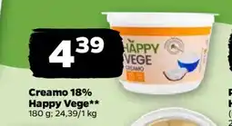 Netto Creamo 18% Happy Vege** oferta