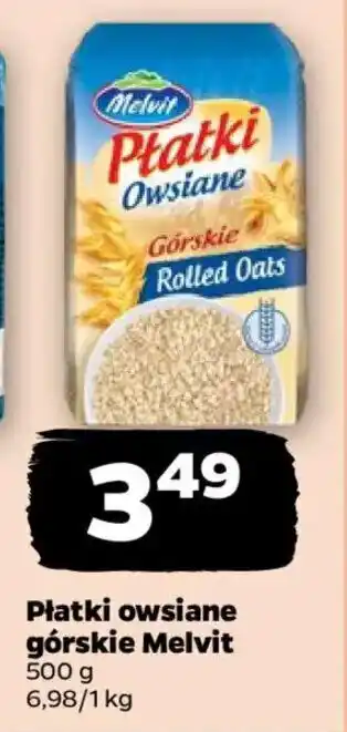 Netto Płatki owsiane górskie Melvit oferta