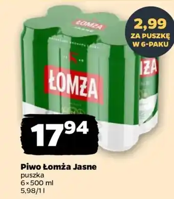 Netto Piwo Łomża Jasne oferta