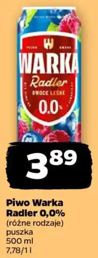 Netto Piwo Warka Radler 0,0% oferta