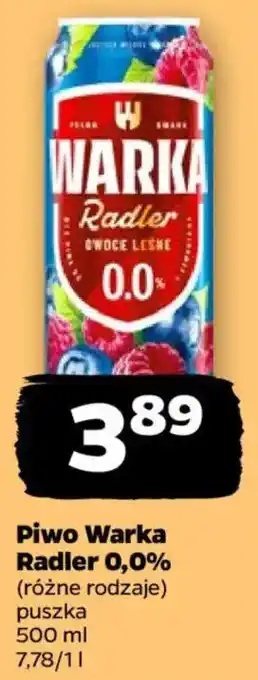 Netto Piwo Warka Radler 0,0% oferta