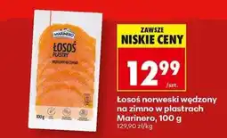 Biedronka Łosoś norweski wędzony na zimno w plastrach Marinero , 100 g oferta