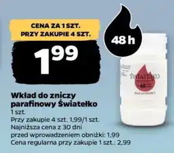 Netto Wkład do zniczy parafinowy Światełko oferta