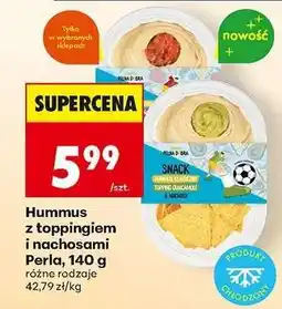 Biedronka Hummus z toppingiem i nachosami Perla, 140 g oferta