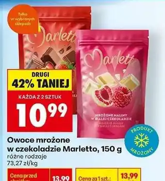 Biedronka Owoce mrożone w czekoladzie Marletto, 150 g oferta