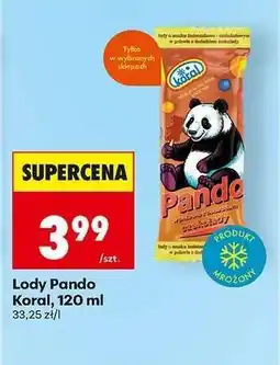 Biedronka Lody pando Koral, 120 ml oferta
