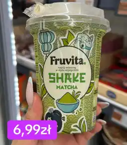 Biedronka Fruvita Shake Matcha napój mleczny w stylu azjatyckim oferta