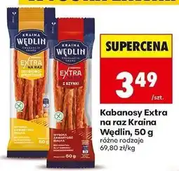 Biedronka Kabanosy Extra na raz Kraina Wędlin, 50 g oferta