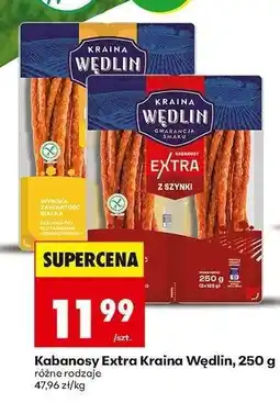 Biedronka Kabanosy Extra Kraina Wędlin, 250 g oferta