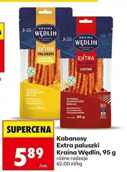 Biedronka Kabanosy Extra paluszki Kraina Wędlin, 95 g oferta
