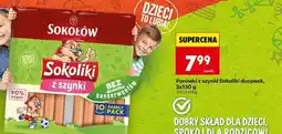 Biedronka Parówki z szynki Sokoliki duopack, 2x130 g oferta