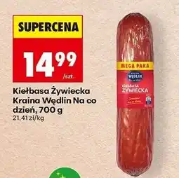 Biedronka Kiełbasa żywiecka Kraina Wędlin Na co dzień, 700 g oferta