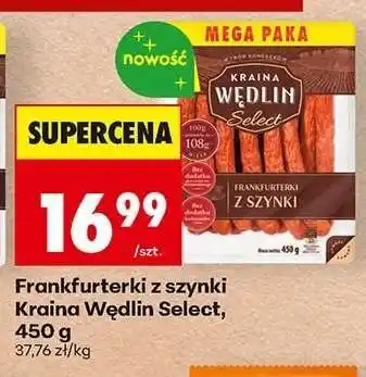 Biedronka Frankfurterki z szynki Kraina Wędlin Select, 450 g oferta