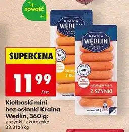 Biedronka Kiełbaski mini bez osłonki Kraina Wędlin, 360 g oferta