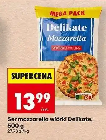 Biedronka Ser mozzarella wiórki Delikate, 500 g oferta