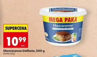 Biedronka Mascarpone Delikate, 500 g oferta