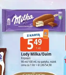E.Leclerc Lody Milka na patyku oferta