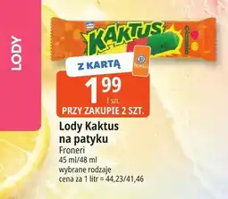 E.Leclerc Lody Kaktus na patyku oferta