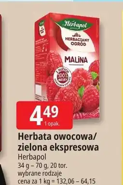 E.Leclerc Herbata zielona ekspresowa Herbapol oferta