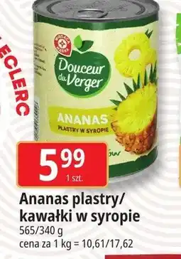 E.Leclerc Ananas w kawałkach w syropie Douceur du Verger oferta