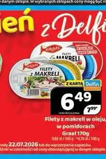 Delfin Filety z makreli w oleju Graal oferta