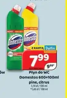Delfin Płyn do WC Domestos Citrus oferta