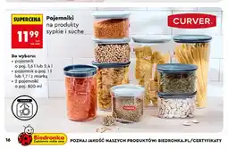 Biedronka Pojemnik na produkty sypkie i suche Curver oferta