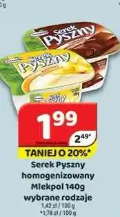 Delfin Serek homogenizowany Pyszny Mlekpol oferta
